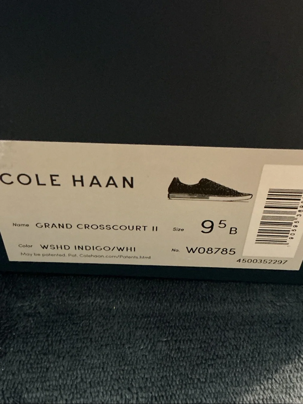 Cole Haan Navy Suede Low-Top Sneaker